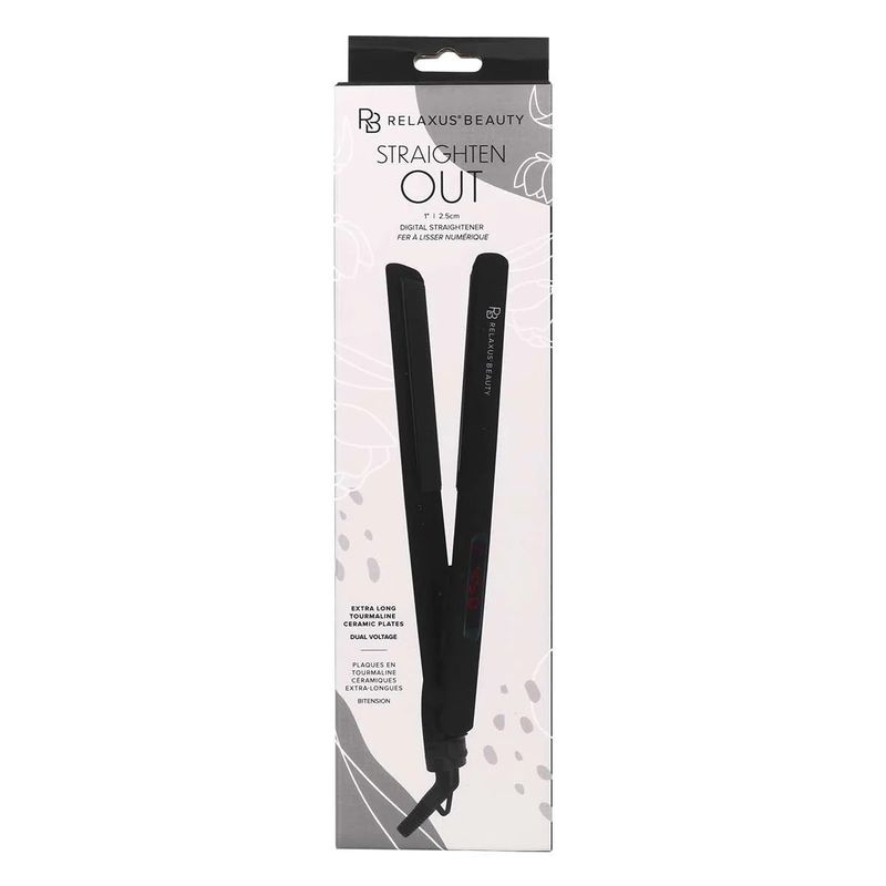 STRAIGHTEN OUT DIGITAL HAIR STRAIGHTENER, MIDNIGHT (544457)