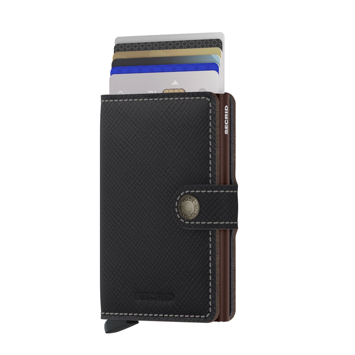 Miniwallet Saffiano Brown