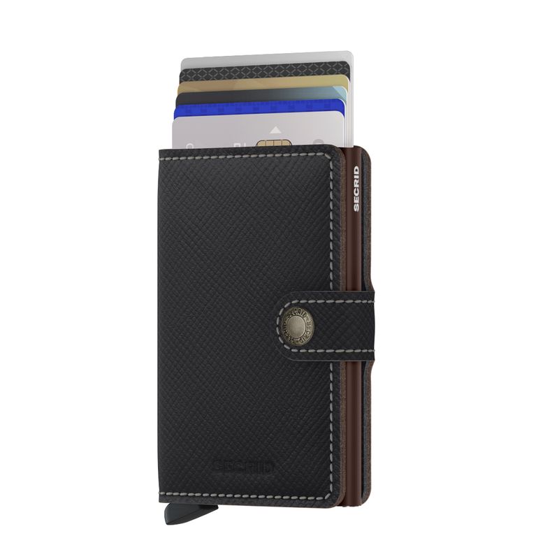 Miniwallet Saffiano Brown