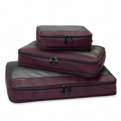 CHECK-IN EXPANDABLE COMPRESSION PACKING CUBE SET, PLUM (X112-64)