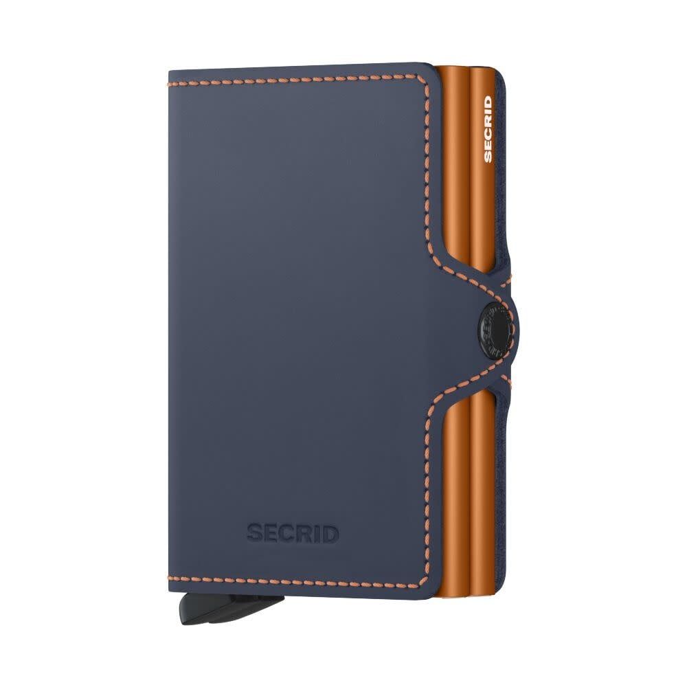 TWINWALLET MATTE NIGHT BLUE &amp; ORANGE