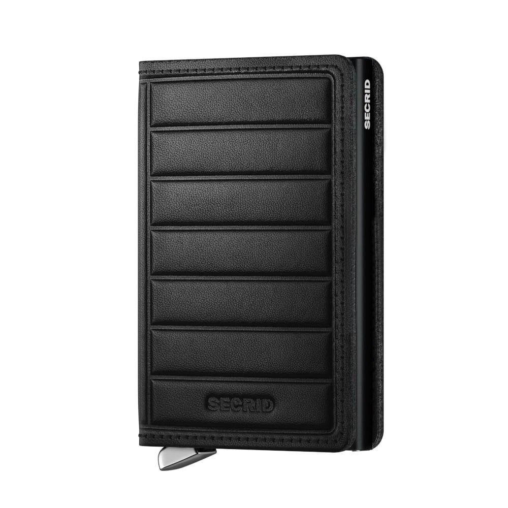 PREMIUM SLIMWALLET EMBOSS LINES BLACK
