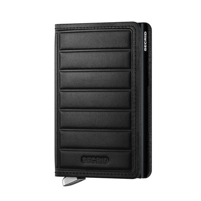 PREMIUM SLIMWALLET EMBOSS LINES BLACK