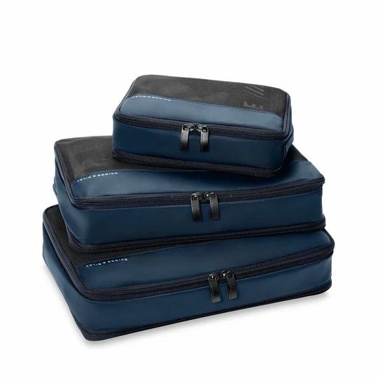 CARRY-ON EXPANDABLE COMPRESSION PACKING CUBE SET, NAVY (X111-5)