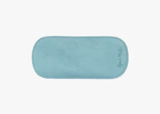 LEATHER EYEGLASS CASE (1729) TEAL