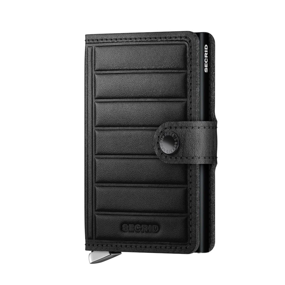 PREMIUM MINIWALLET EMBOSS LINES BLACK