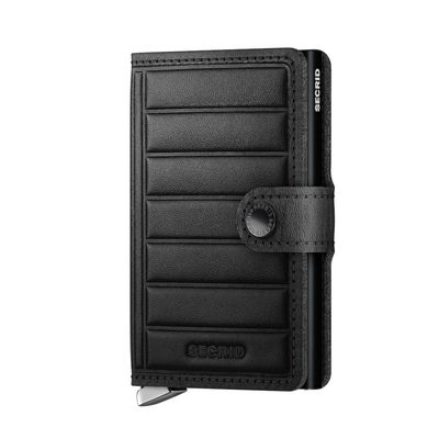 PREMIUM MINIWALLET EMBOSS LINES BLACK