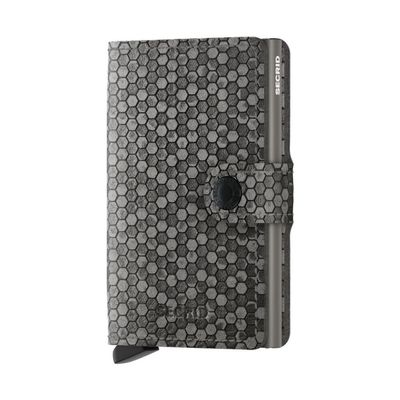 MINIWALLET HEXAGON GREY