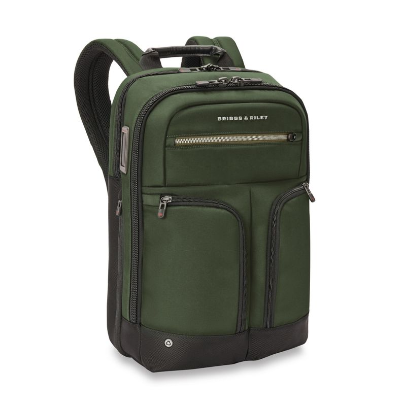 HTA RECYCLED MEDIUM SLIM EXPANDABLE BACKPACK (AK123X-23) HUNTER GREEN