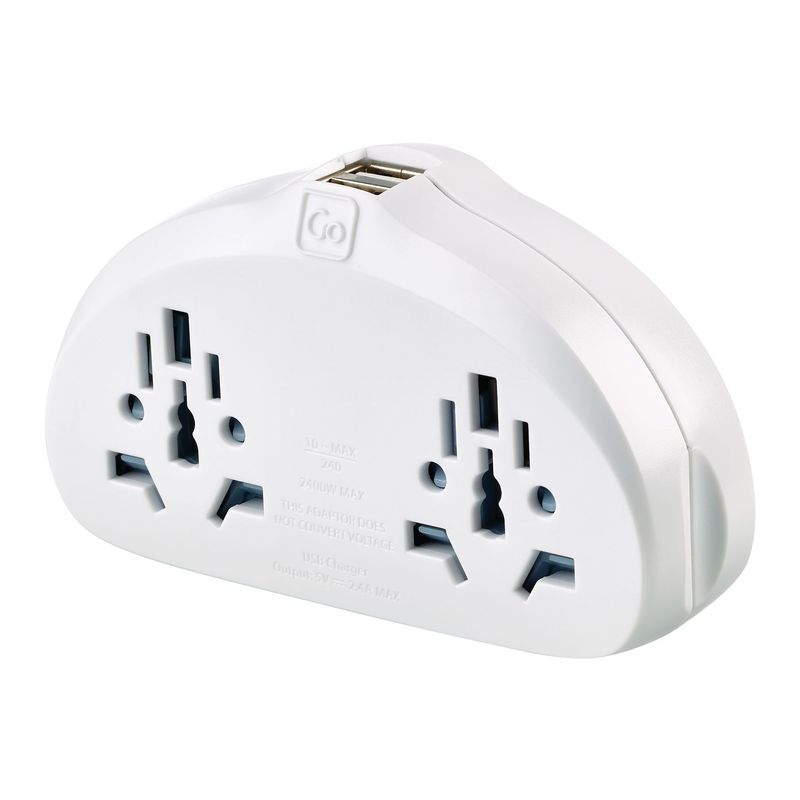 WORLD - AUS / CHINA ADAPTOR DUO + USB