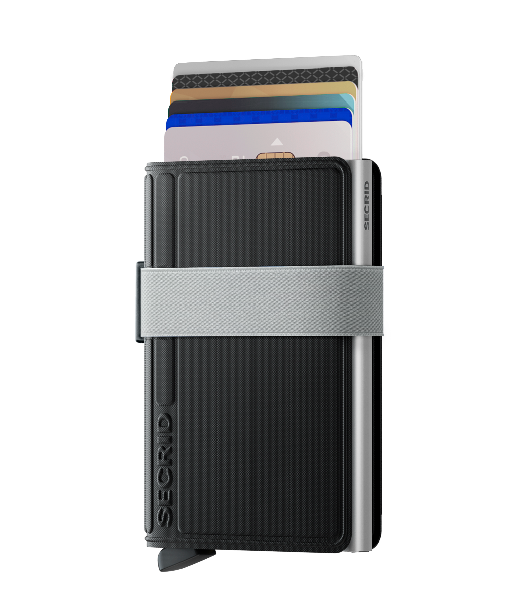 BANDWALLET TPU BLACK-WHITE (NON-LEATHER)