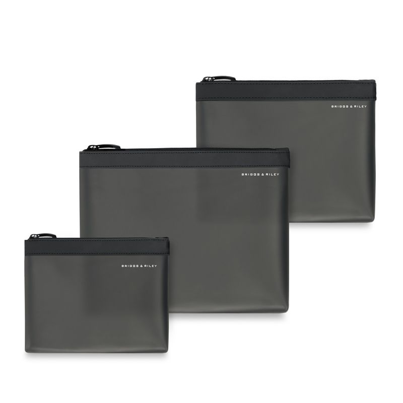 TRANSLUCENT 3PC POUCH SET (XN121-4) BLACK