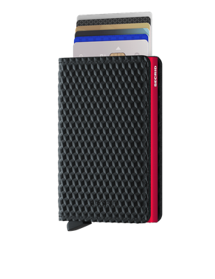 SLIMWALLET CUBIC BLACK-RED