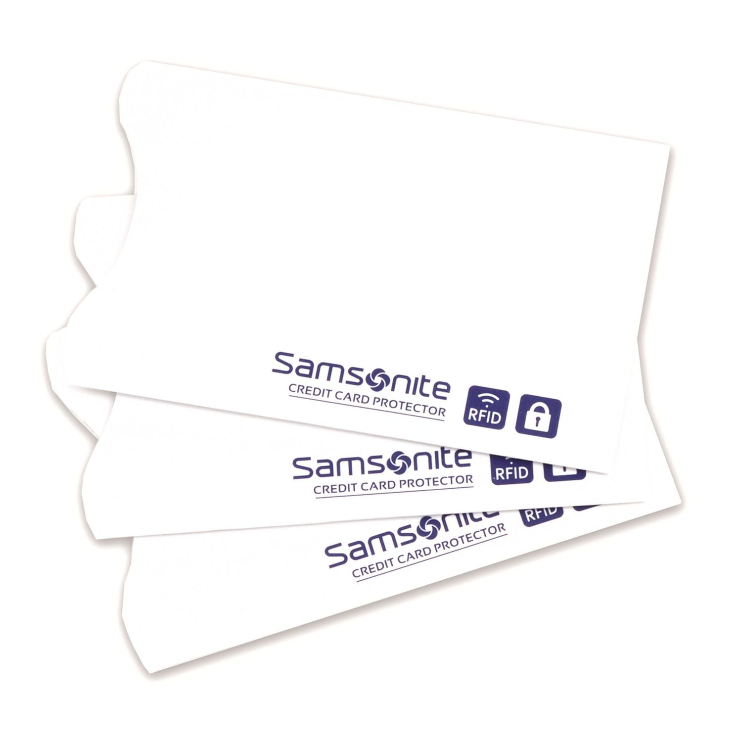 RFID CREDIT CARD SLEEVES 3 PACK (77772 1908) WHITE