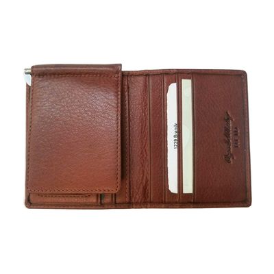 RFID REMOVABLE MONEY CLIP BILLFOLD (1239) BRANDY