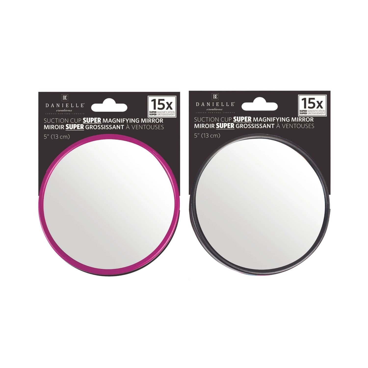 15X SUCTION TRAVEL MIRROR (D3712), ASSTD COLOUR