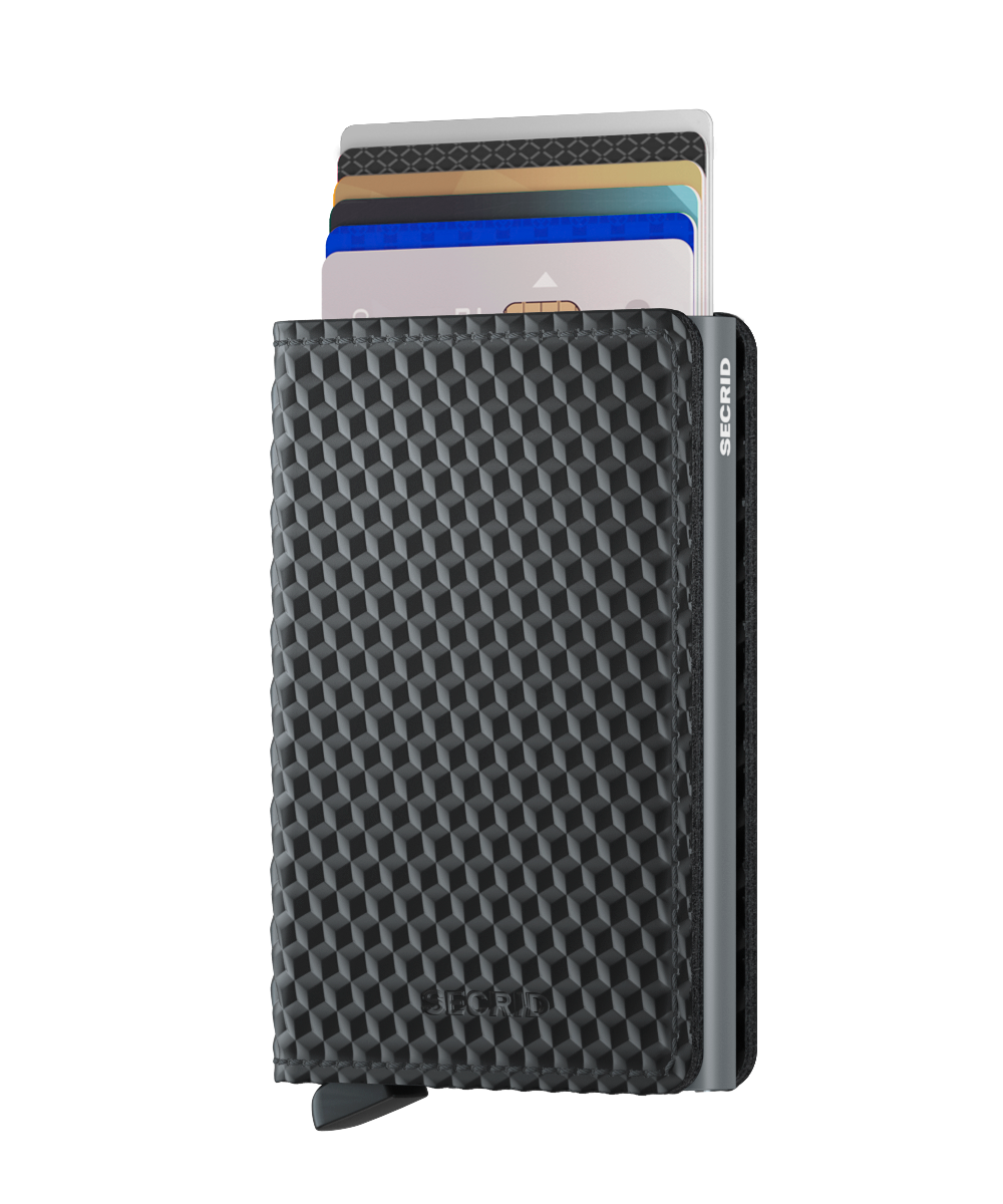 SLIMWALLET CUBIC BLACK-TITANIUM
