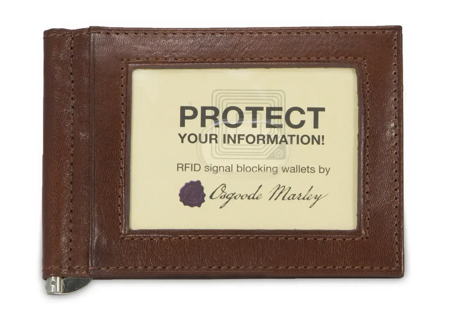 RFID MONEY CLIP WALLET (1121) WHISKEY