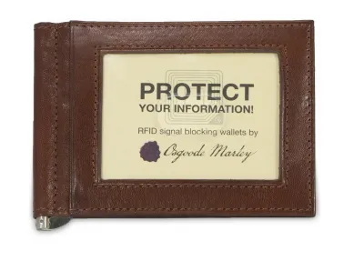RFID MONEY CLIP WALLET (1121) WHISKEY