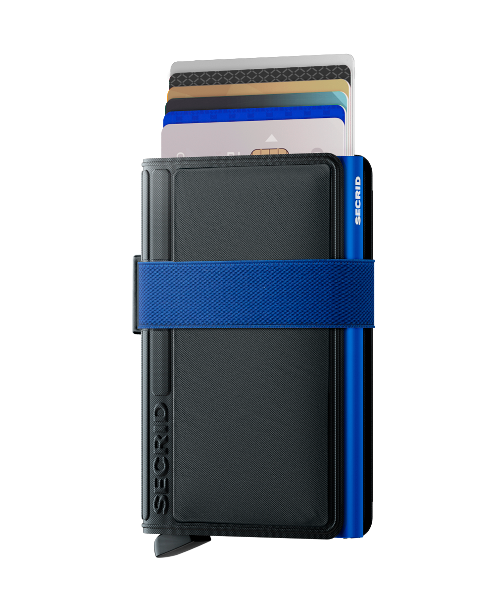 BANDWALLET TPU BLACK-COBALT (NON-LEATHER)