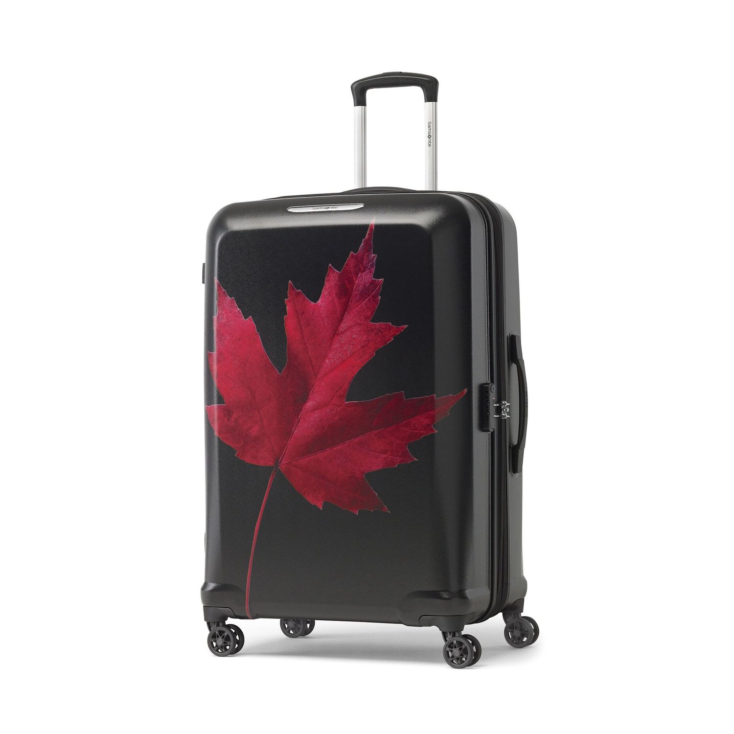 CANADIAN COLLECTION SPINNER LARGE (141420-5315) MAPLE LEAF RED/BLACK
