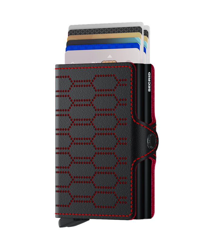 TWINWALLET FUEL PERFORATED BLACK-RED