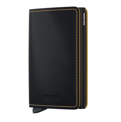 SLIMWALLET MATTE BLACK &amp; OCHRE