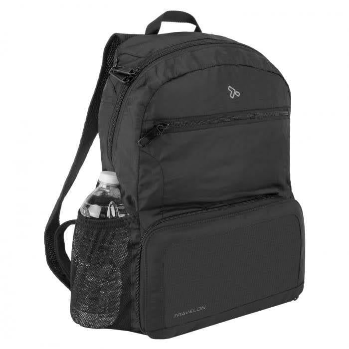 ANTI-THEFT ACTIVE PACKABLE BACKPACK (43207), Color: BLACK