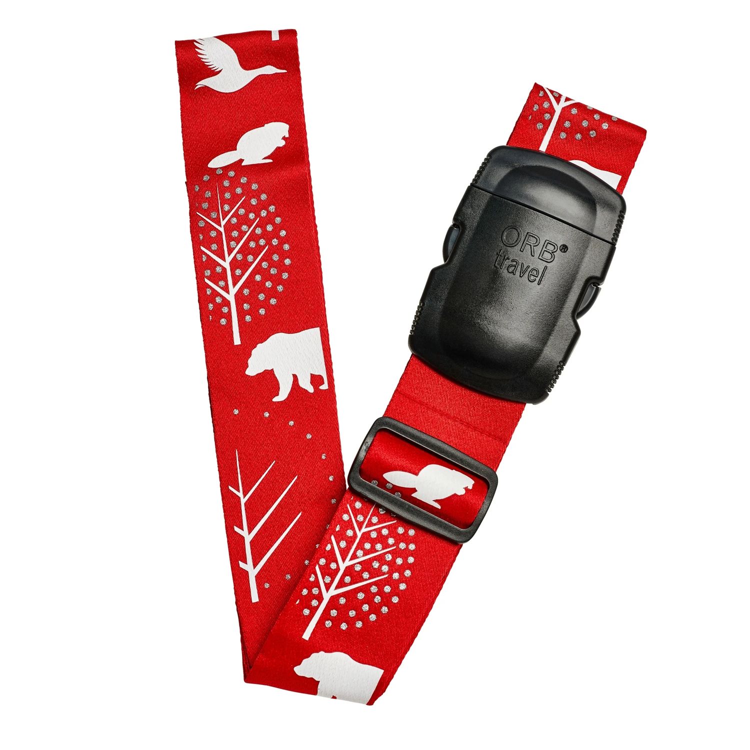 PATTERNED LUGGAGE STRAP, Color: CANADA SEASONS