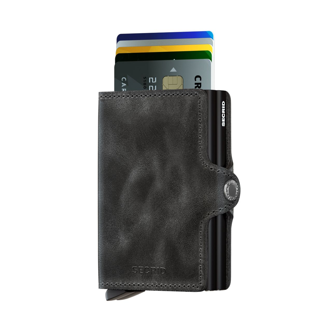TWINWALLET VINTAGE, Color: BLACK