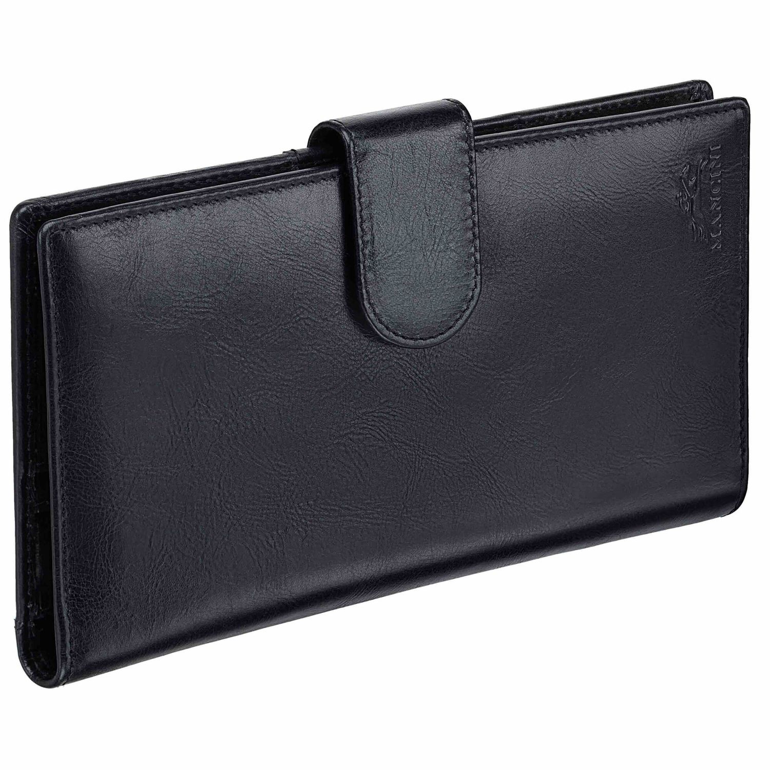CASABLANCA LEATHER TRAVEL WALLET (8700169), Color: BLACK