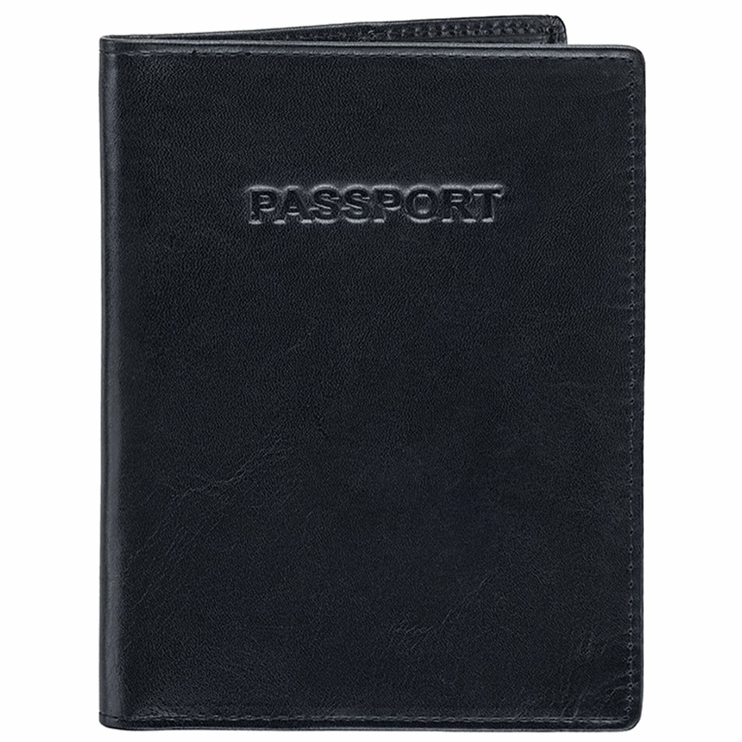 CASABLANCA LEATHER PASSPORT COVER (8700107), Color: BLACK