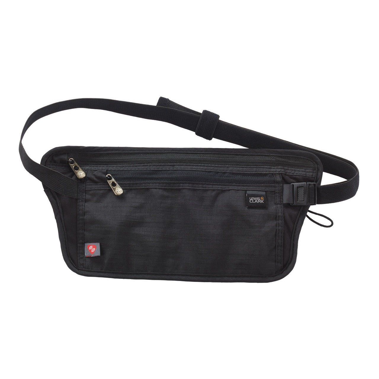 RFID DATABLOCK WAIST STASH (1268), Color: BLACK