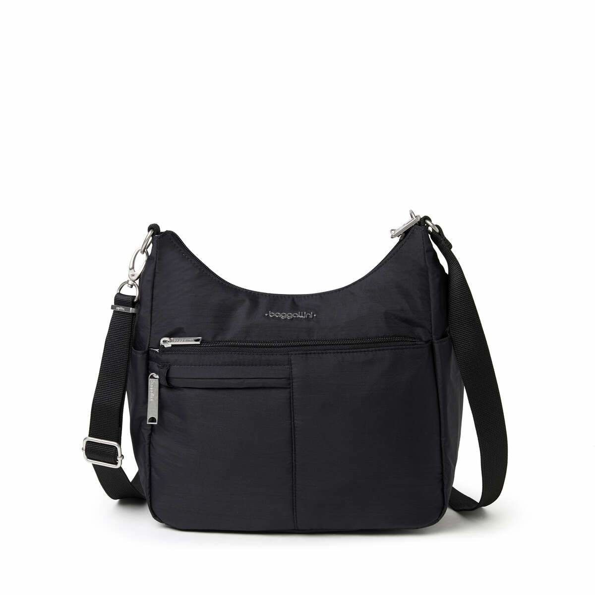 SECURTEX ANTI-THEFT FREE TIME HOBO (AFT464), Color: BLACK