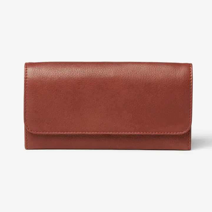 RFID CARD CASE WALLET 1218, Color: BRANDY