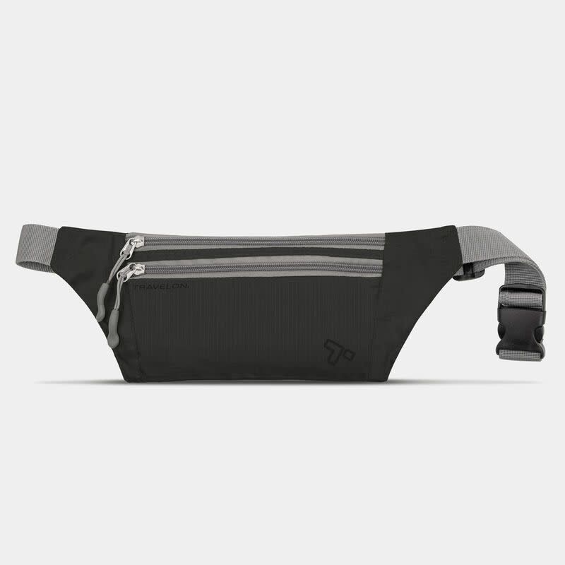 DOUBLE ZIP WAIST PACK (42977), Color: BLACK