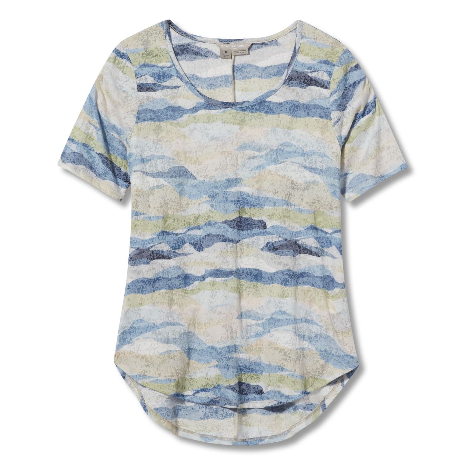 WOMEN&#39;S FEATHERWEIGHT SCOOP TEE (Y611012), Color: 298 SOAPSTONE OWENS PT, Size: XS