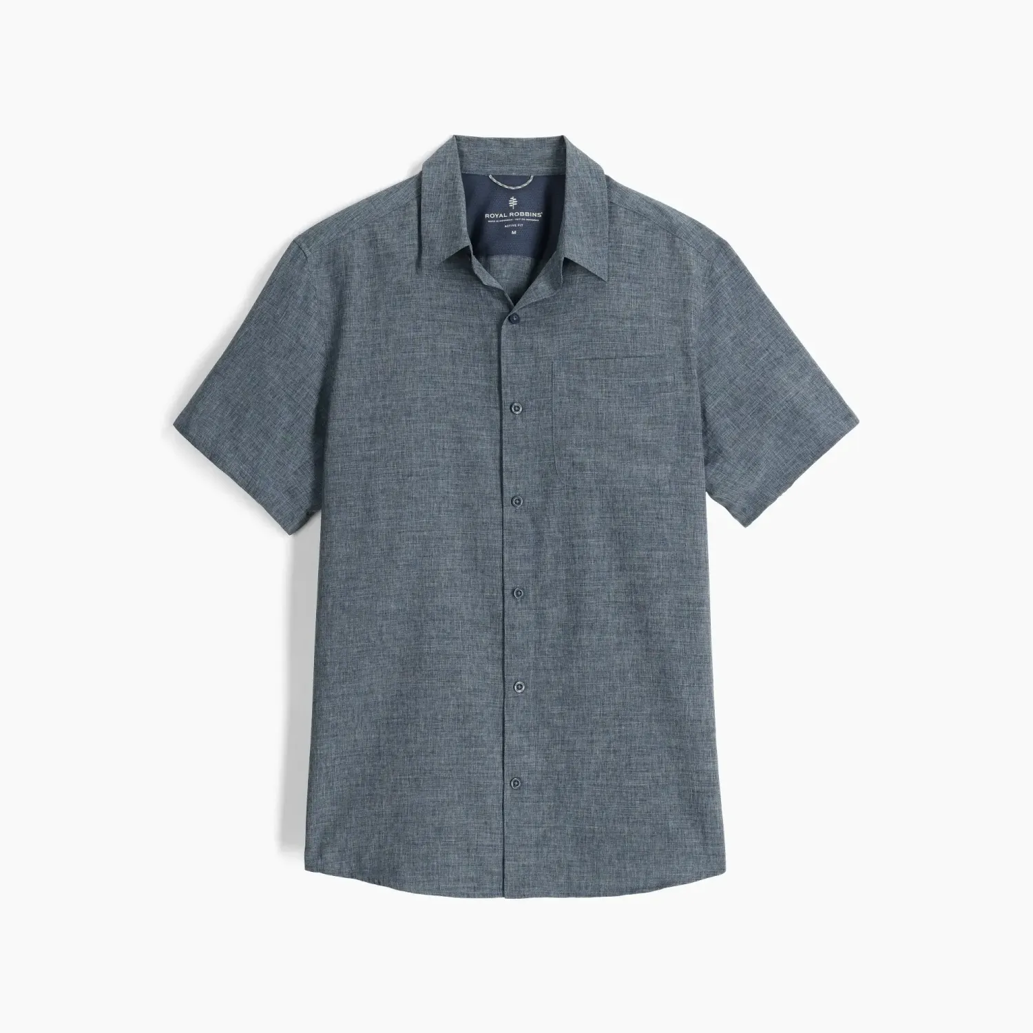 MEN&#39;S AMP LITE II SHORT SLEEVE (Y12600135-419) DEEP BLUE HTR, Size: LARGE