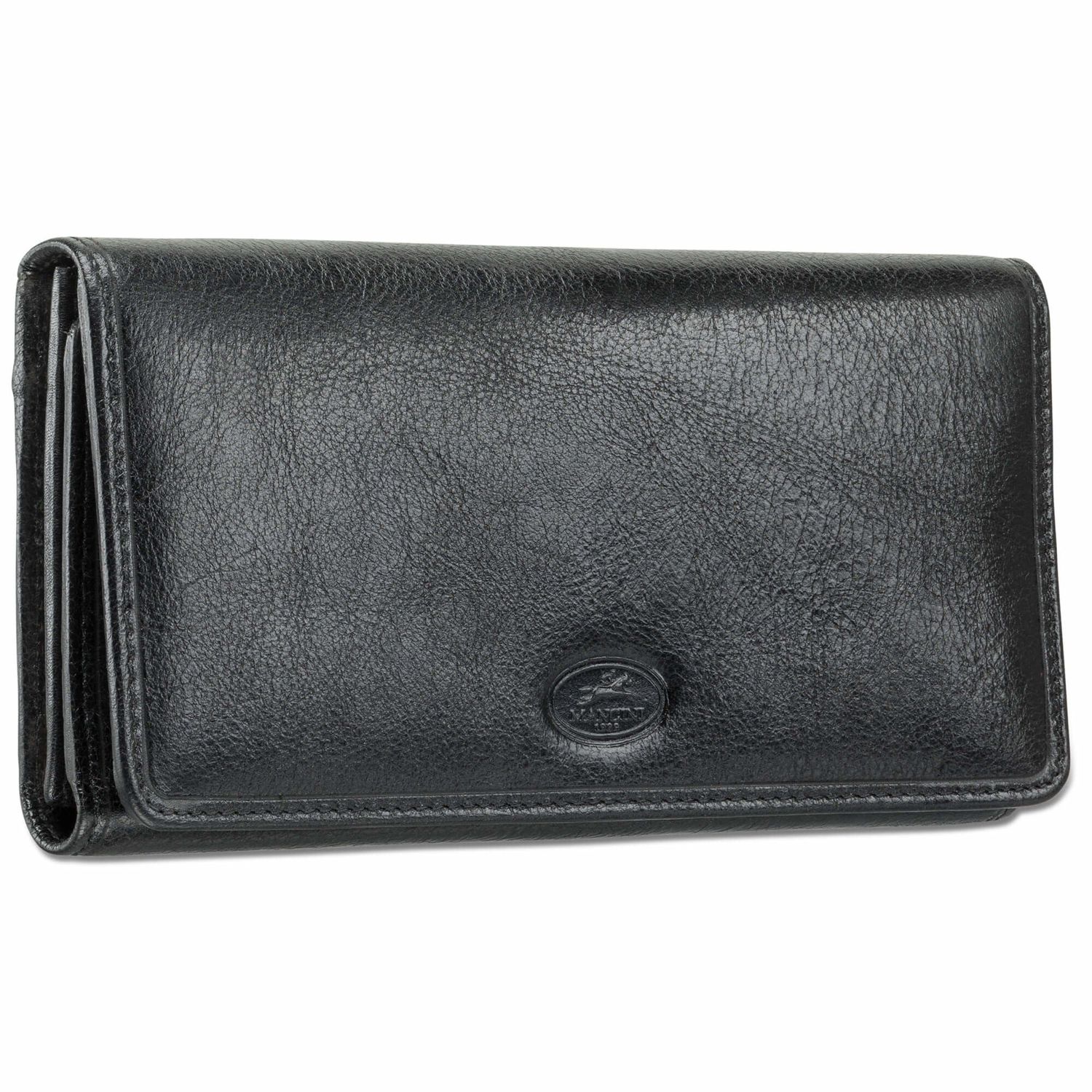 LADIES RFID SECURE TRIFOLD WALLET (52296), Color: BLACK