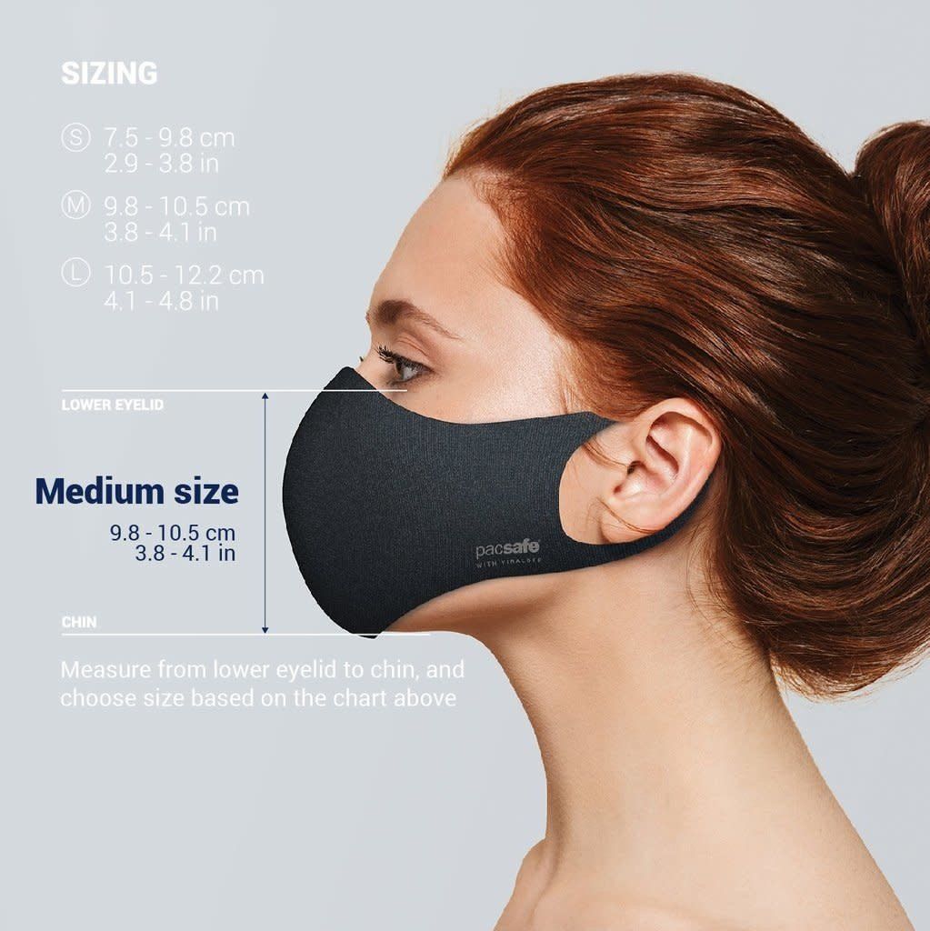 VIRALOFF REUSABLE FACE MASK (1016 MEDIUM, Color: BLACK)