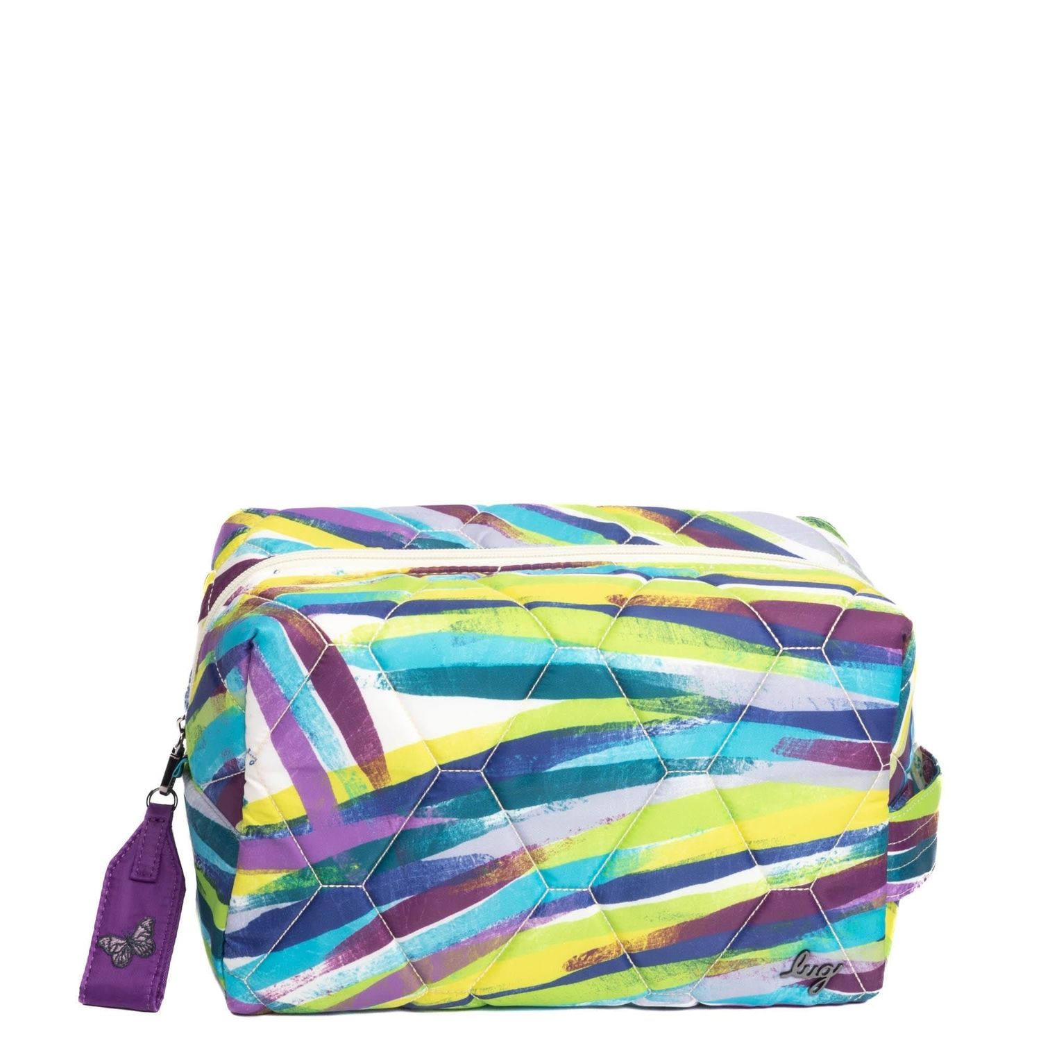 BUMPER COSMETIC CASE, Color: BRUSHSTROKES MULTI