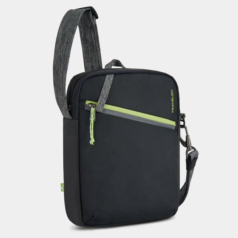 GREENLANDER ANTI-THEFT SMALL CROSSBODY (43580, Color: 501) JET BLACK