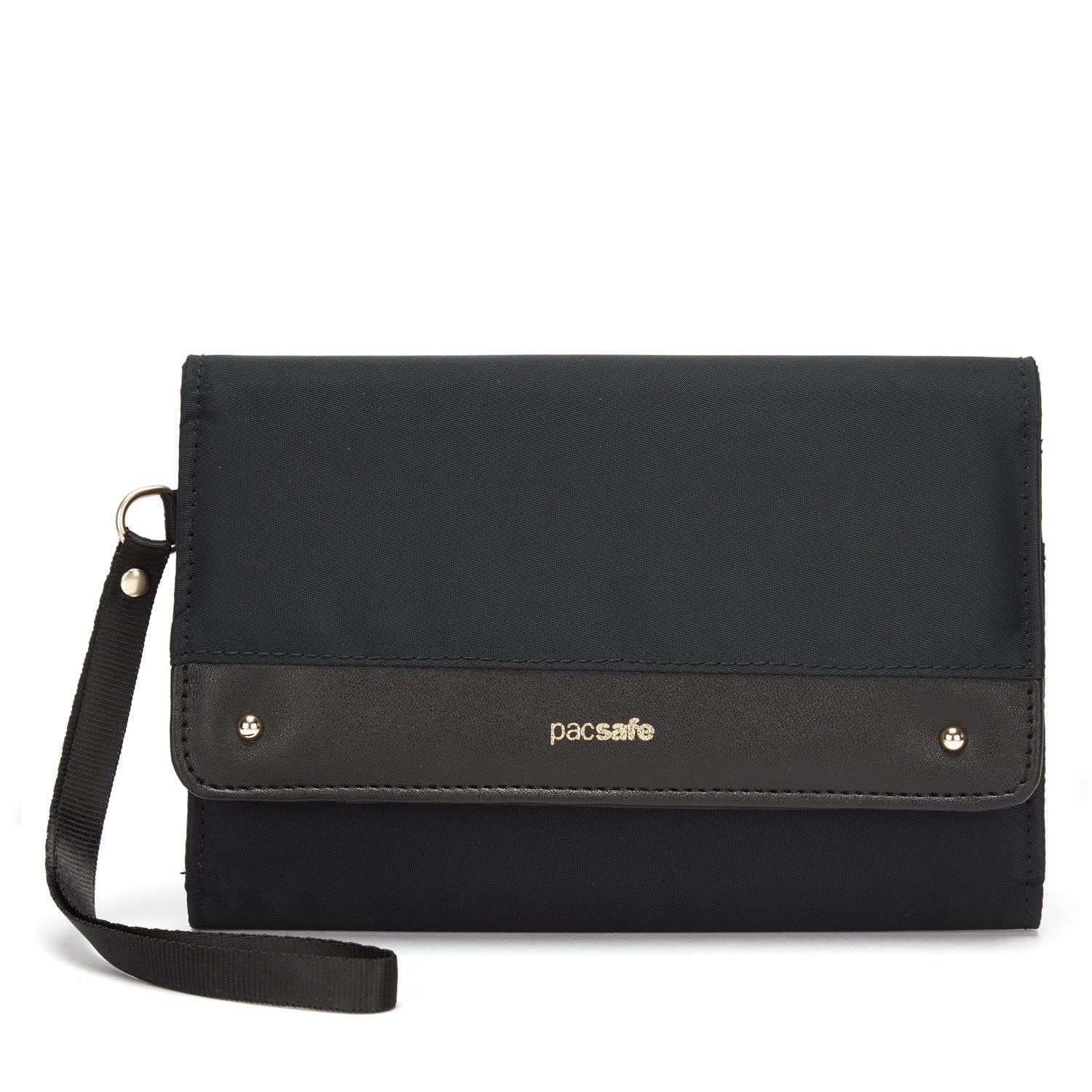 RFIDSAFE CLUTCH WALLET (11015, Color: 100) BLACK