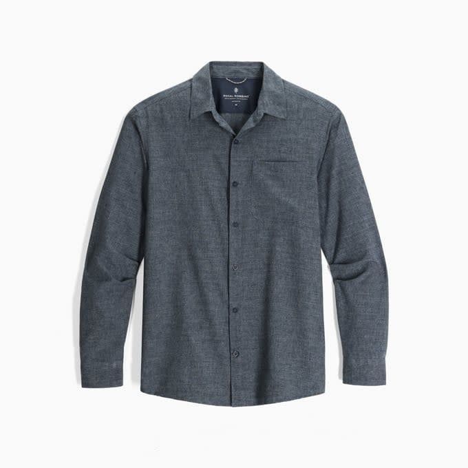 MEN&#39;S AMP LITE II LONG SLEEVE (Y12600142-419) DEEP BLUE HTR, Size: MEDIUM