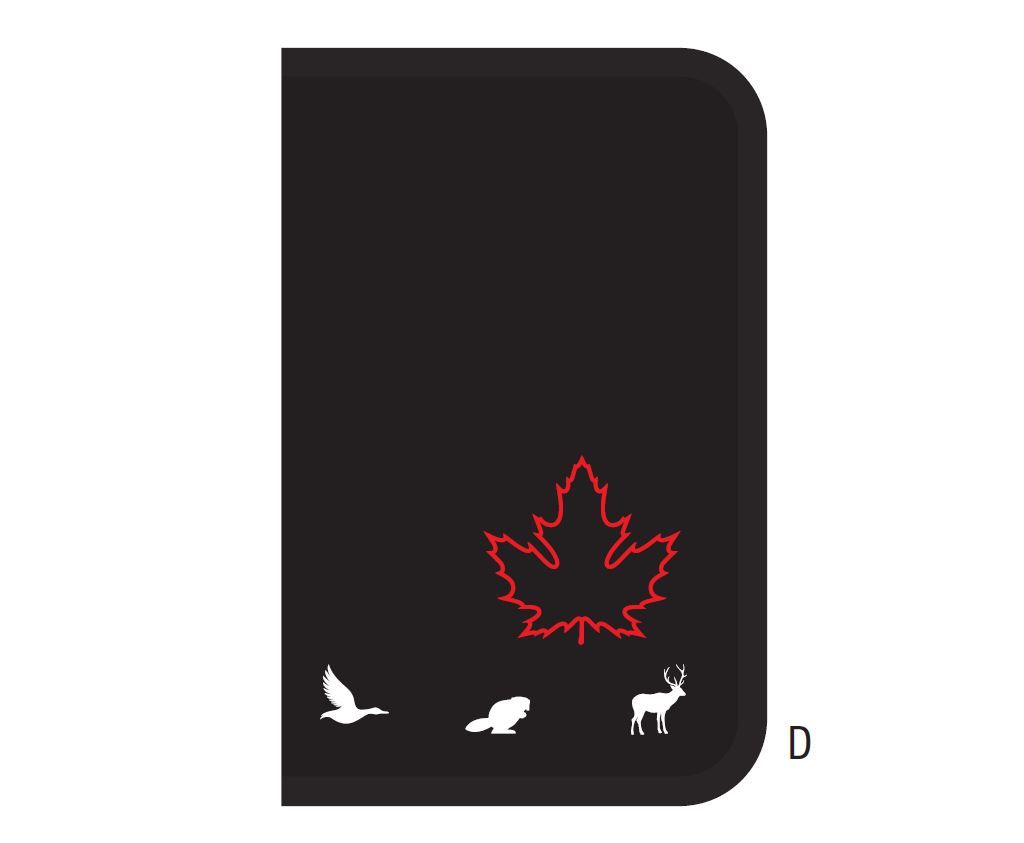 PASSPORT TRAVEL ORGANIZER (TAWP702) CANADA ICON BLACK