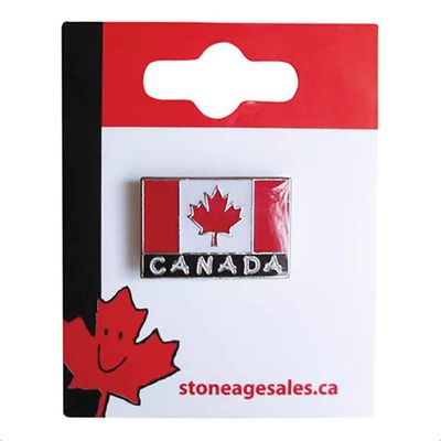 CANADA LAPEL PIN FLAG/BLOCK(60972)
