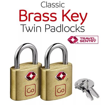 TSA BRASS LOCK TWIN PACK (350.2301)
