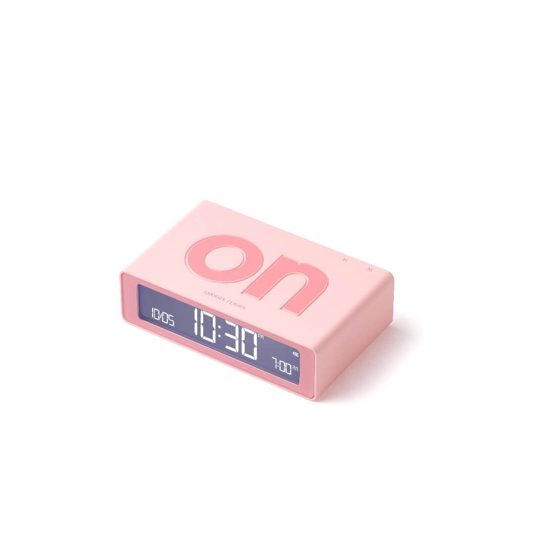 FLIP MINI TRAVEL REVERSIBLE ALARM CLOCK (LXN-LR158), Color: PINK (P4)