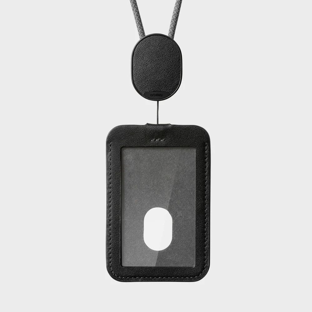 ID CARD HOLDER W/LANYARD, Color: (WCLA-BLK-202) BLACK