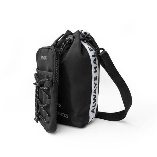 OPTIMIST H20 CROSSBODY &amp; PHONE POUCH (FITH20), Color: BLACK
